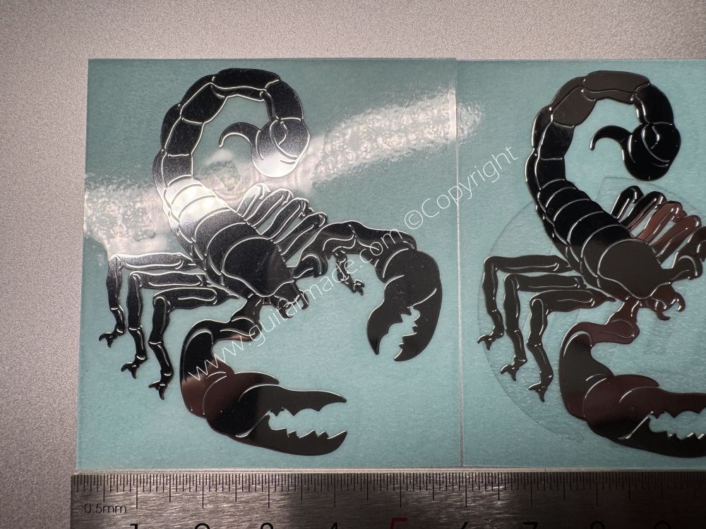 SHIP FROM CHINA !! Scorpion Metal Stickers Fit For GUITARS BASS Guitar Neck Headstock