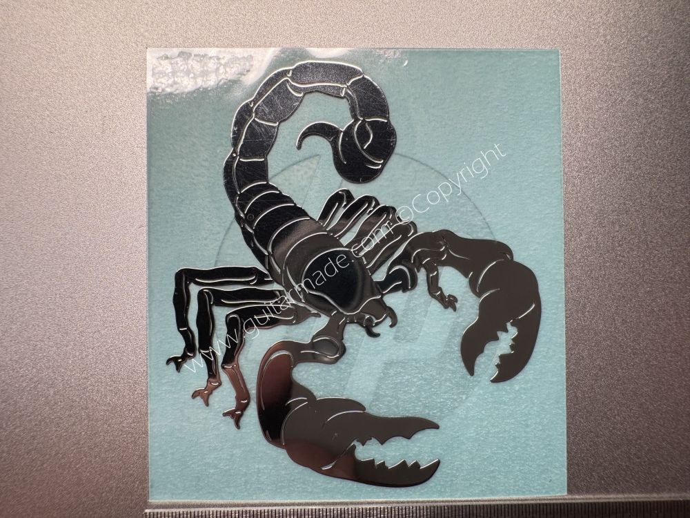 SHIP FROM CHINA !! Scorpion Metal Stickers Fit For GUITARS BASS Guitar Neck Headstock