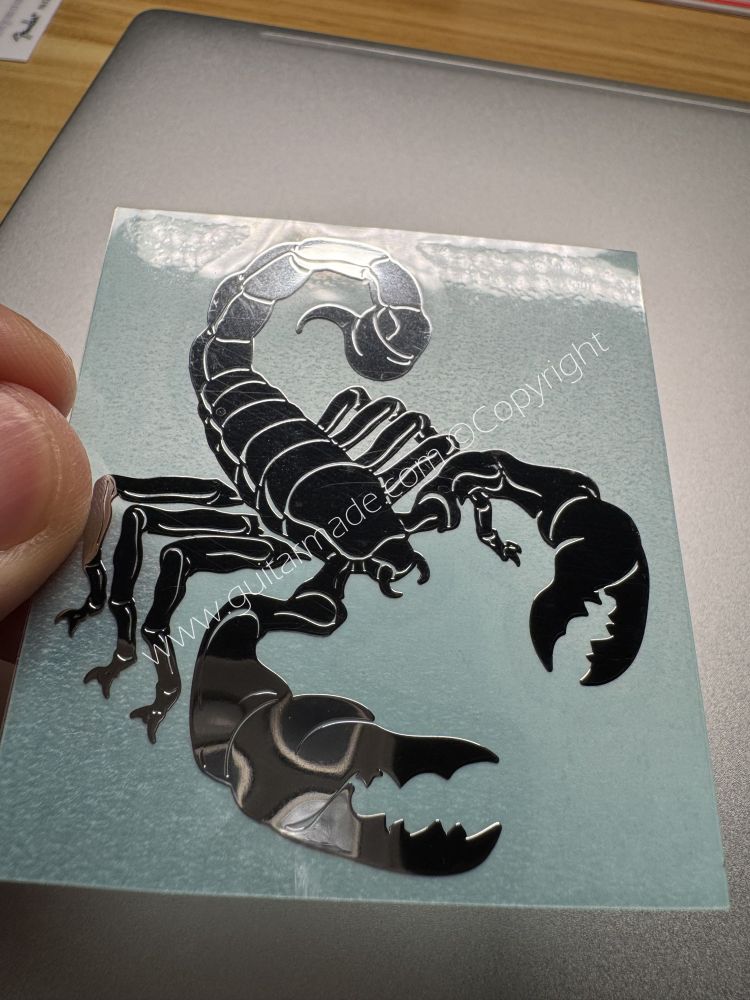 SHIP FROM CHINA !! Scorpion Metal Stickers Fit For GUITARS BASS Guitar Neck Headstock