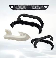 Various decorative items and components printed using FDM (Fused Deposition Modeling).