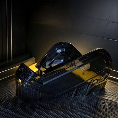 Printing of black resin components.
