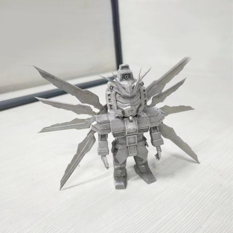 3D printing of zinc alloy components.