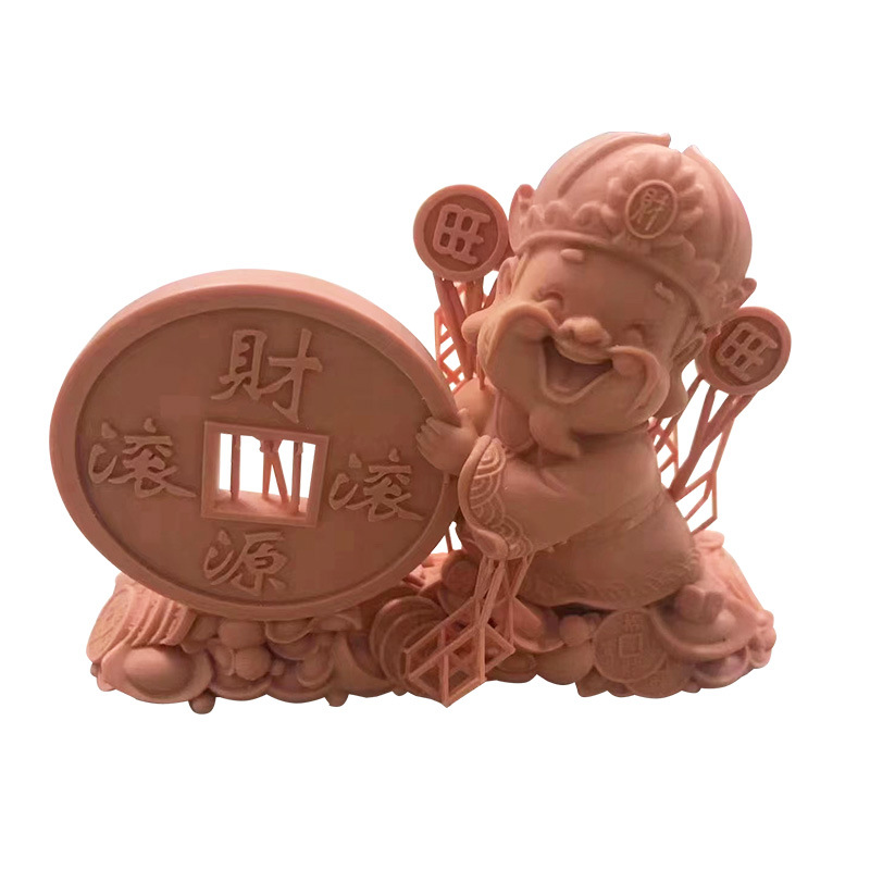 Red wax printing.