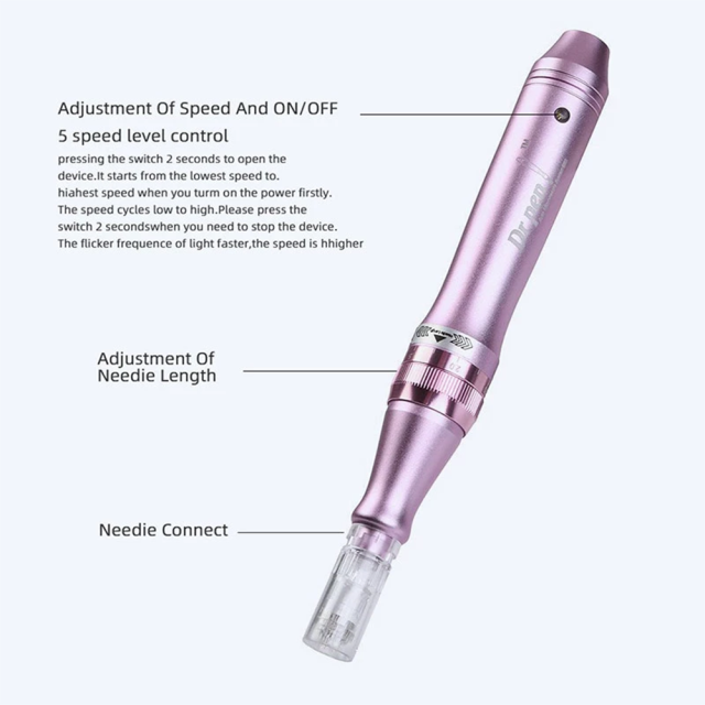 Authentic Dr.Pen M7-C With 2pcs 12Pins needle Electric Professional Microneedle Skin Care Derma Pen Mesotherapy Facial Tools