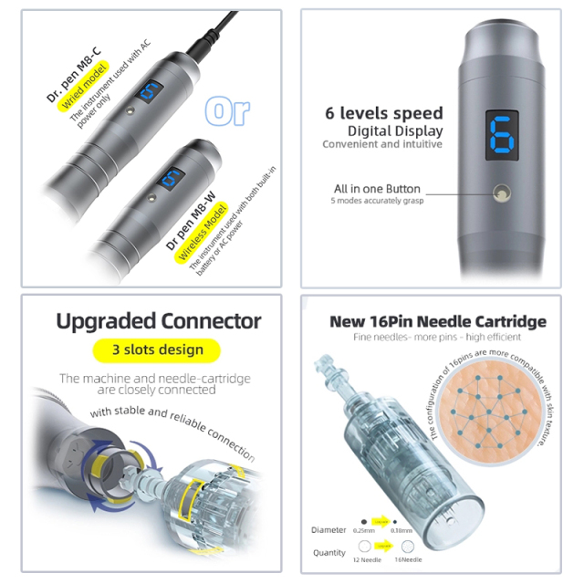 Dr.pen M8-C Micro-needling Mesotherapy Aesthetic Treatment Beauty Derma Pen With Wired Medical CE