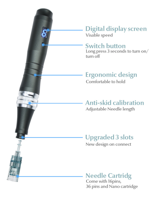 Dr pen M8-W Derma Pen Microneedle Wireless Electric Easy Operate Beauty Tools