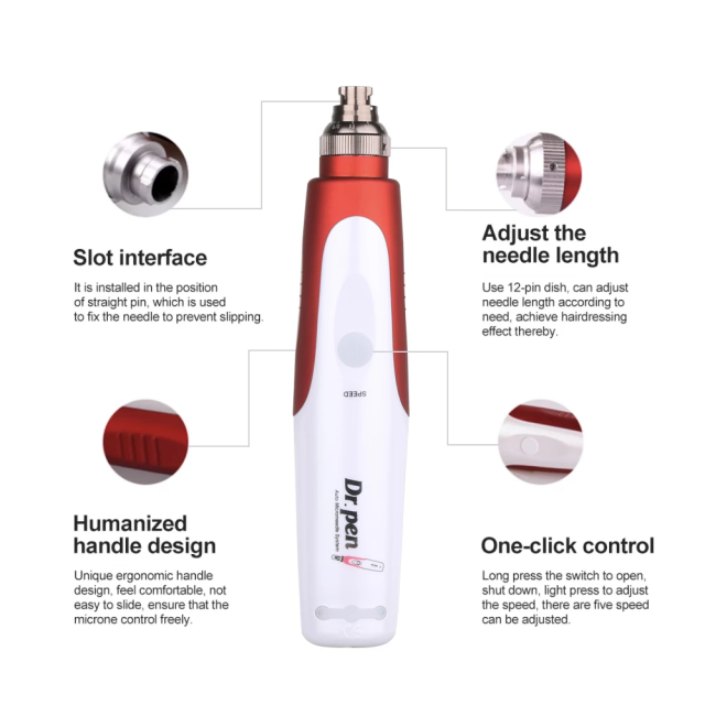 Original Derma pen N2-W Wireless Dr.pen with 2pcs 12pins needle Microneedles Electric Microneedle Skin Care Tools
