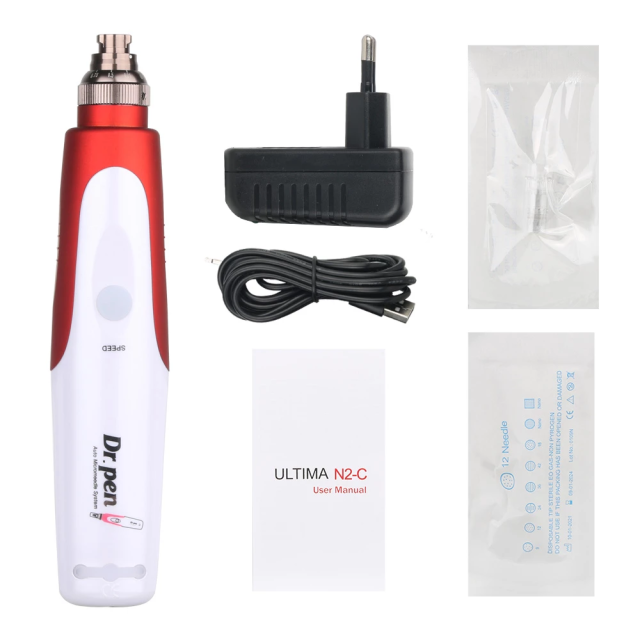 Original Derma pen N2-W Wireless Dr.pen with 2pcs 12pins needle Microneedles Electric Microneedle Skin Care Tools