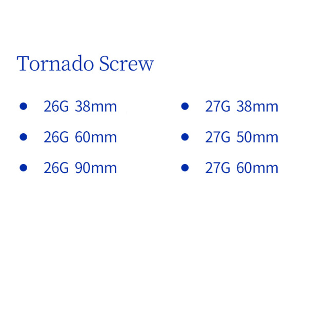 PDO Thread Tornado Screw 26g27g