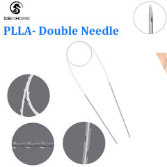 PLLA Double needle with cog 4D  thread