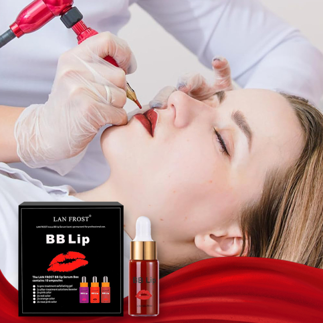 LAN FROST BB Lips Serum Kit Lip Gloss BB Cream Pigment Set for Lip Coloring Moisturizing Plumping
