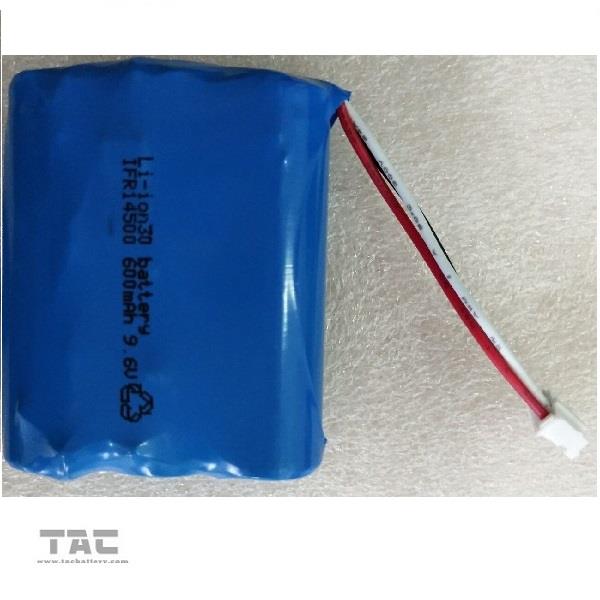 IFR 14500 AA 600mAh 3.2V LiFePO4 Battery Top Type Cell for Solar Light Flashlight