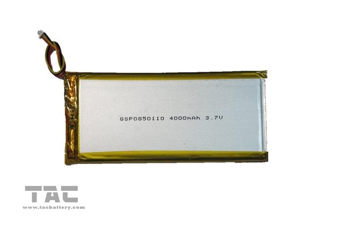 The Polymer Lithium Ion Battery 3.7V Features High Energy Density