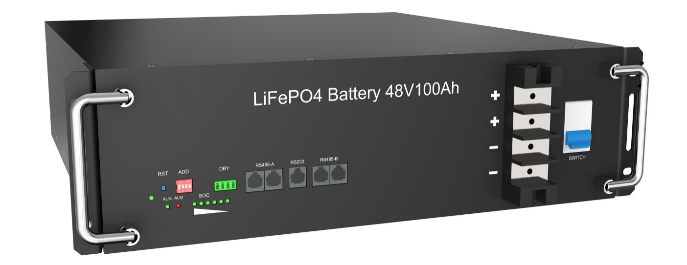 LiFePO4 51.2V100Ah 5kWh Deep Cycle Battery Pack Built-In Smart BMS – Backup