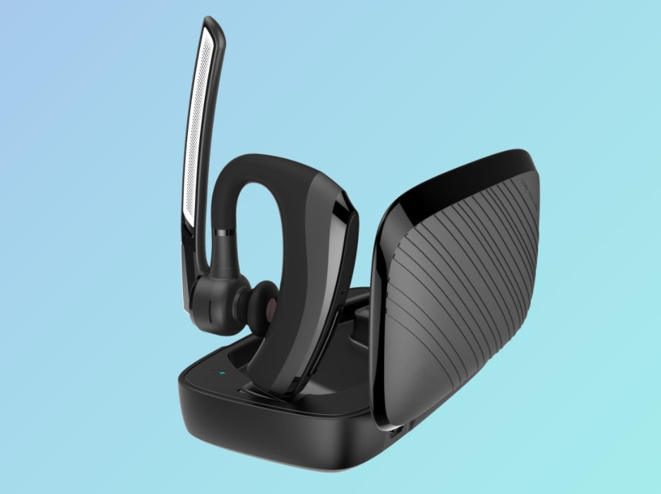 Mono ENC headset with case