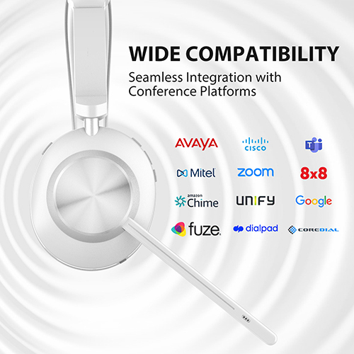 Bluetooth Wireless Headset with Dual Connection