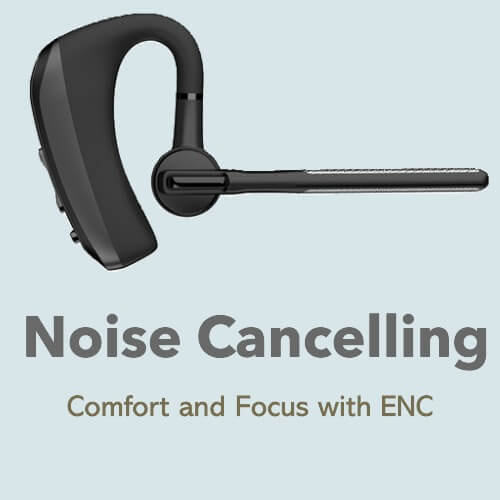 TWO-MICS NOISE CANCELLING BLUETOOTH EARPIECE