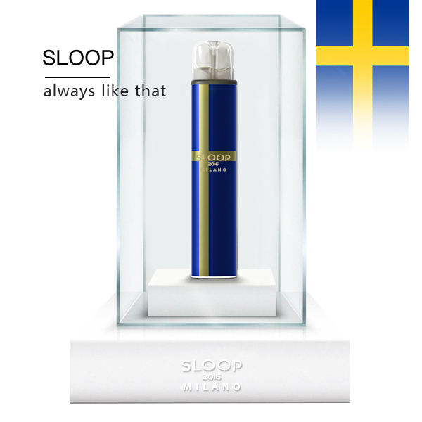 Sloop Pod Vape Kit Device Sweden Flag Pattern