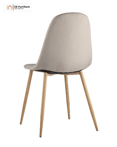 Beige Fabric Dining Chair