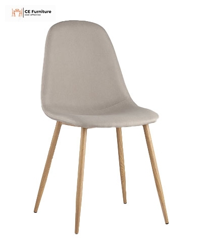 Beige Fabric Dining Chair