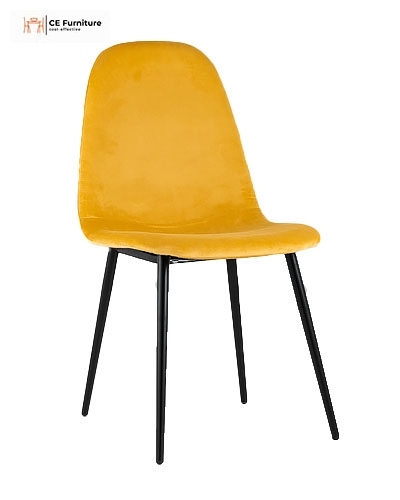 Yellow Velvet Dining Chair