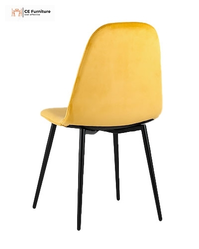 Yellow Velvet Dining Chair