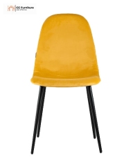Yellow Velvet Dining Chair
