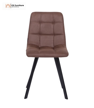 Brown Faux Leather Dining Chair