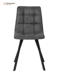 Grey Faux Leather Dining Chair