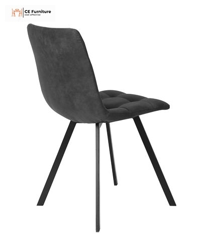 Grey Faux Leather Dining Chair
