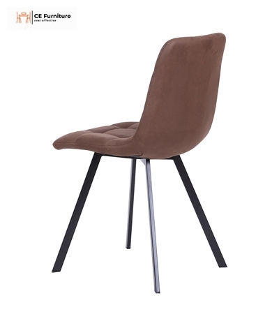 Brown Faux Leather Dining Chair