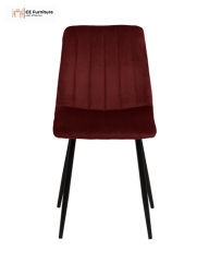 Red Velvet Dining Chair