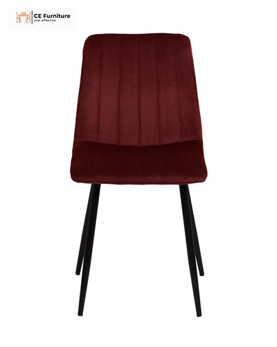 Red Velvet Dining Chair