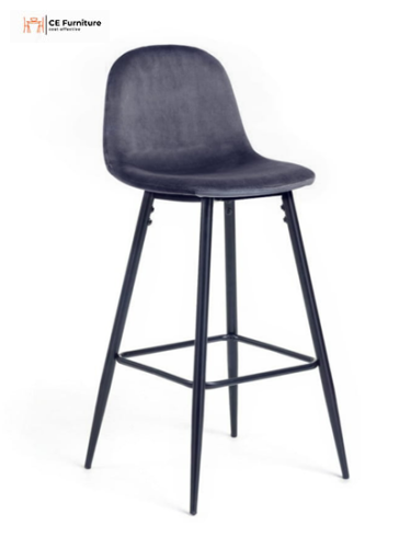Grey Velvet Bar chair
