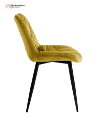 Mustard Velvet Dining Chair