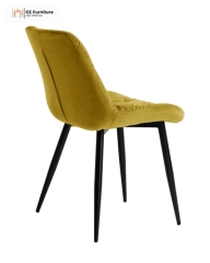 Mustard Velvet Dining Chair
