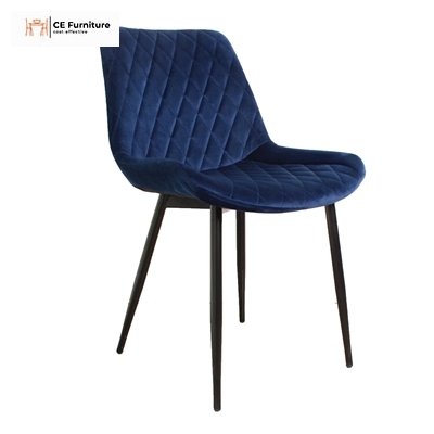 Navy Upholstered Dining Chair