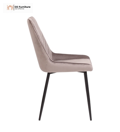 Brown Velvet Dining Chair