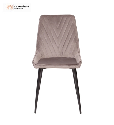 Brown Velvet Dining Chair