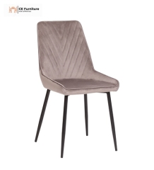 Brown Velvet Dining Chair
