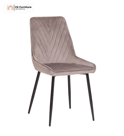 Brown Velvet Dining Chair