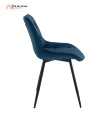 Blue upholstered Dining Chairs