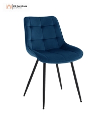 Blue upholstered Dining Chairs