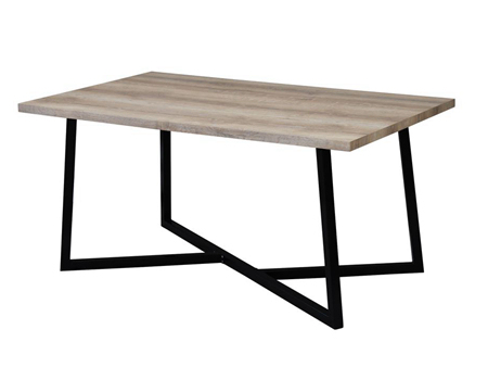 Wood Table With Metal Legs
