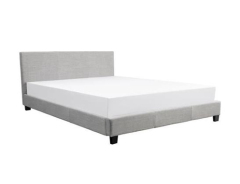 Grey Upholstered Bed