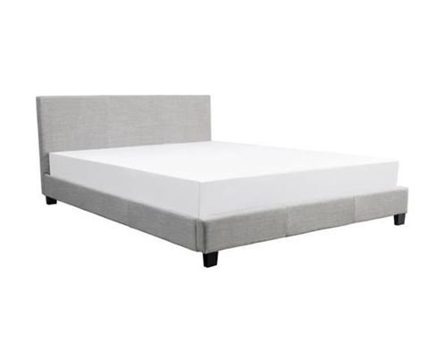 Grey Upholstered Bed