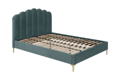 Velvet Upholstered Bed Frame