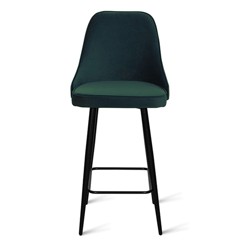 Green Velvet Counter Stool