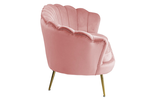 Pink velvet 2 Seater Sofa