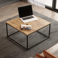 Wood and Metal Coffee Table